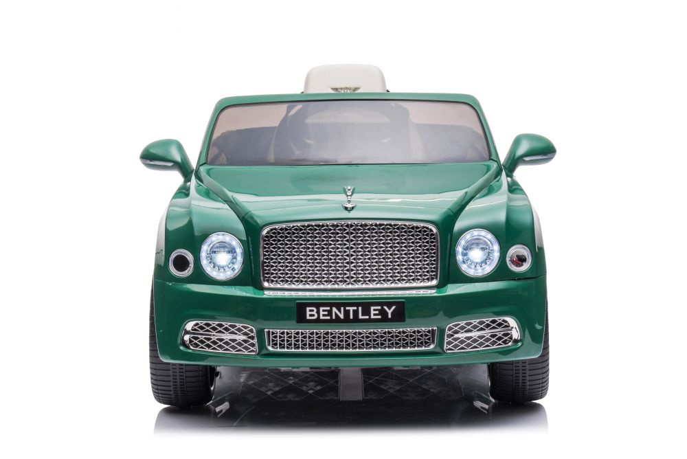 Vienvietis elektromobilis bentley mulsanne lean car, žalias
