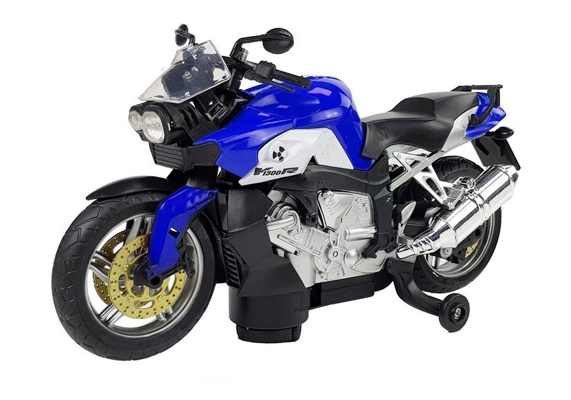 Žaislinis motociklas lean toys, mėlynas/juodas