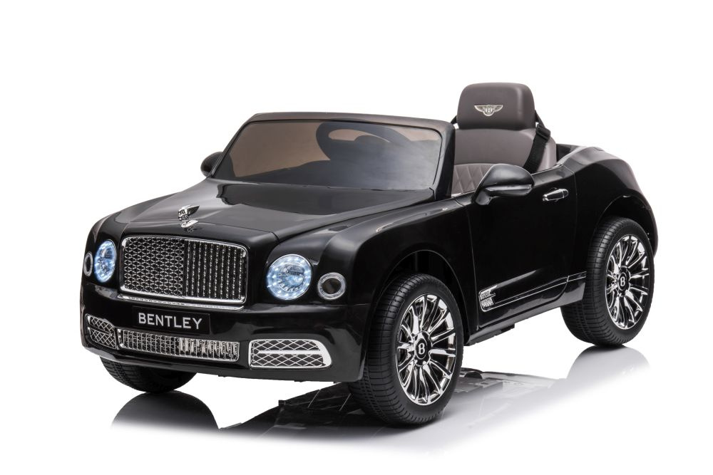 Vienvietis elektromobilis bentley mulsanne lean car, juodas