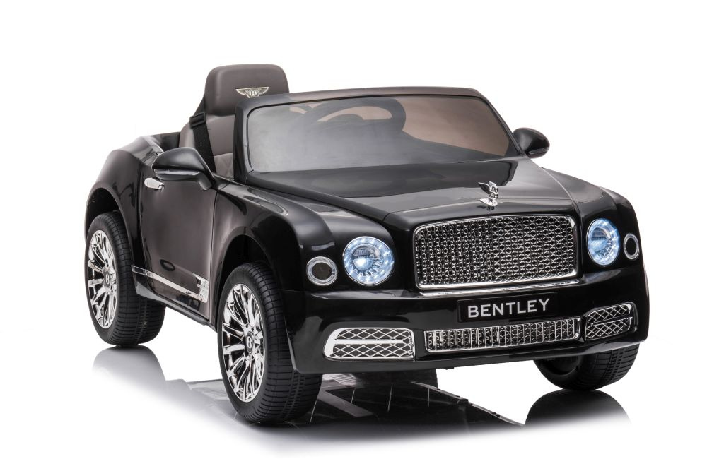 Vienvietis elektromobilis bentley mulsanne lean car, juodas