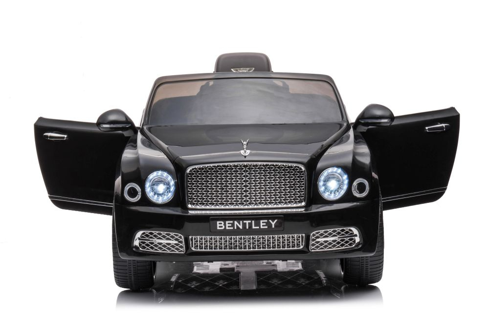 Vienvietis elektromobilis bentley mulsanne lean car, juodas