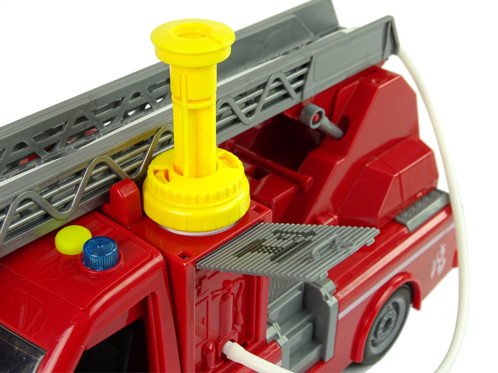 Žaislinis ugniagesių sunkvežimis berniukams lean toys, raudonas