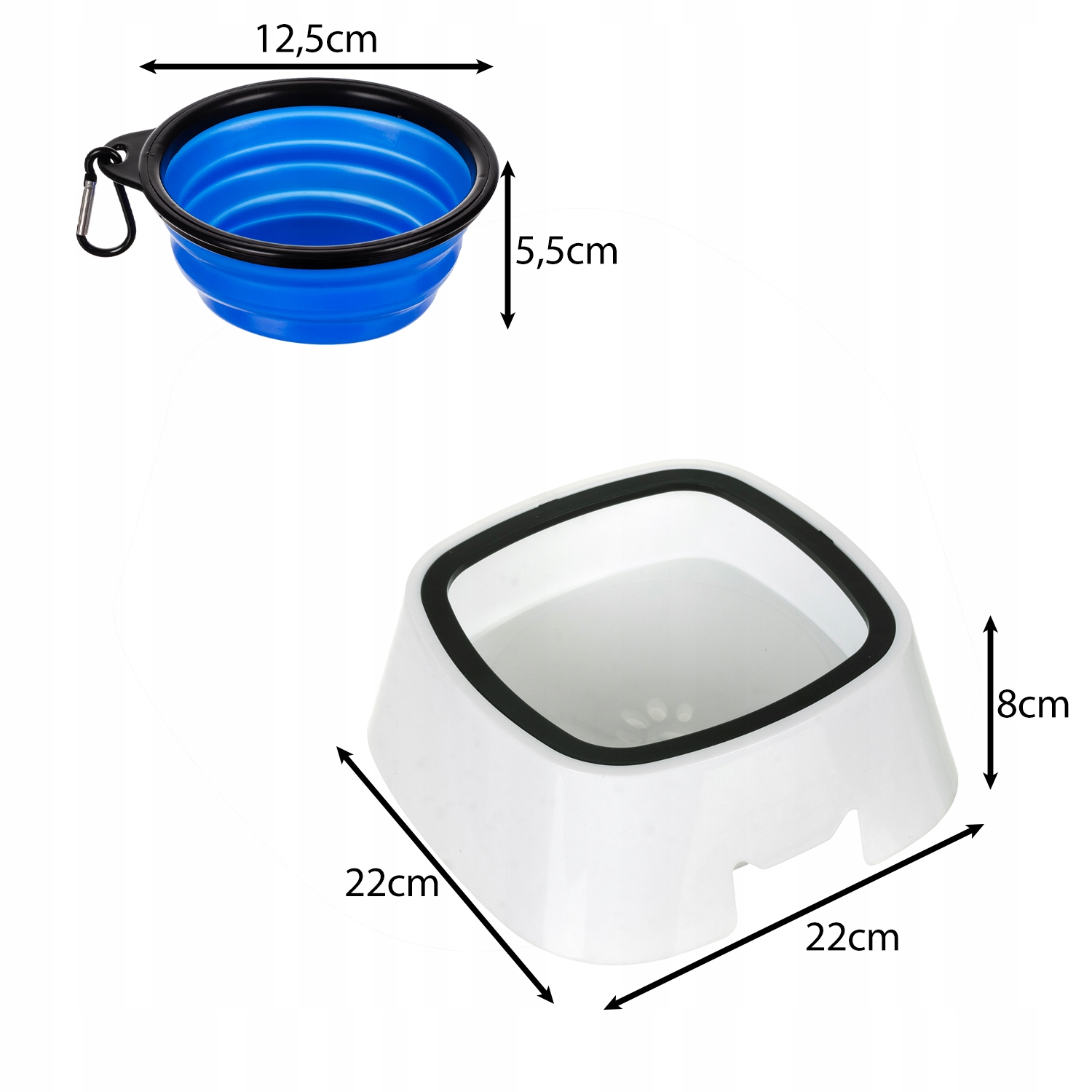 Plastikinis dubenėlis gyvūnams, 1.5 l