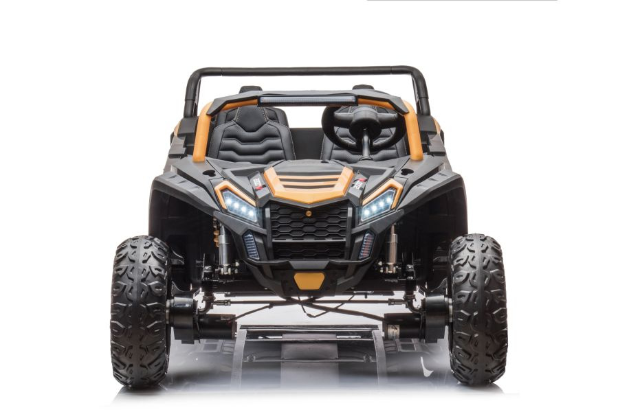 Keturvietis vaikiškas elektromobilis buggy a033, auksinis