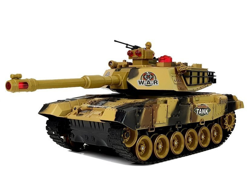Didelis tankas valdomas radijo bangomis war tank žalia