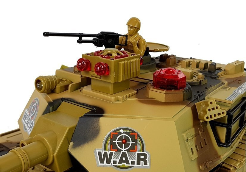 Didelis tankas valdomas radijo bangomis war tank žalia