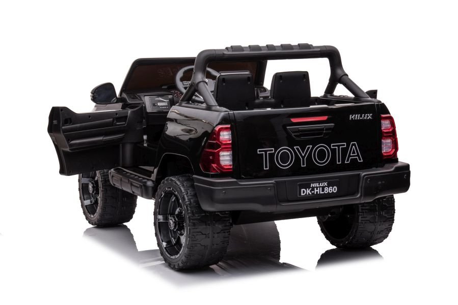 Akumuliatorinis vaikiškas automobilis Toyota Hilux 4×4 DK-HL860, juodas