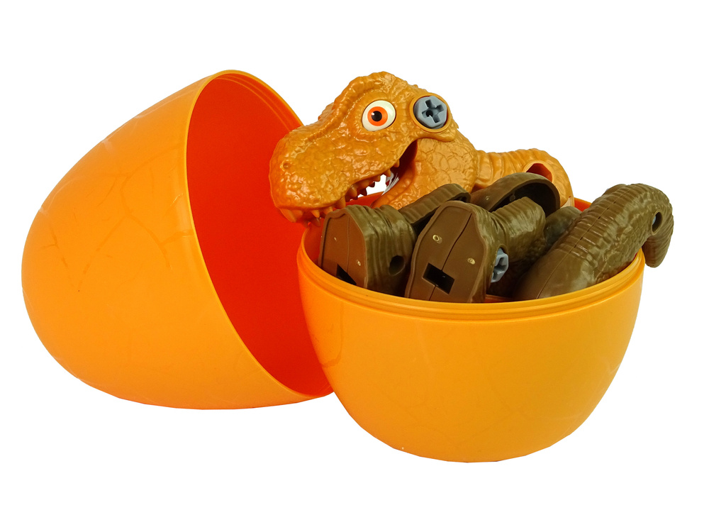Dinozaurų rinkinys su atsuktuvu berniukams lean toys, geltonas