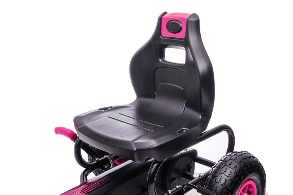 Vaikiškas pedalinis kartingas lean cars g18, rožinis