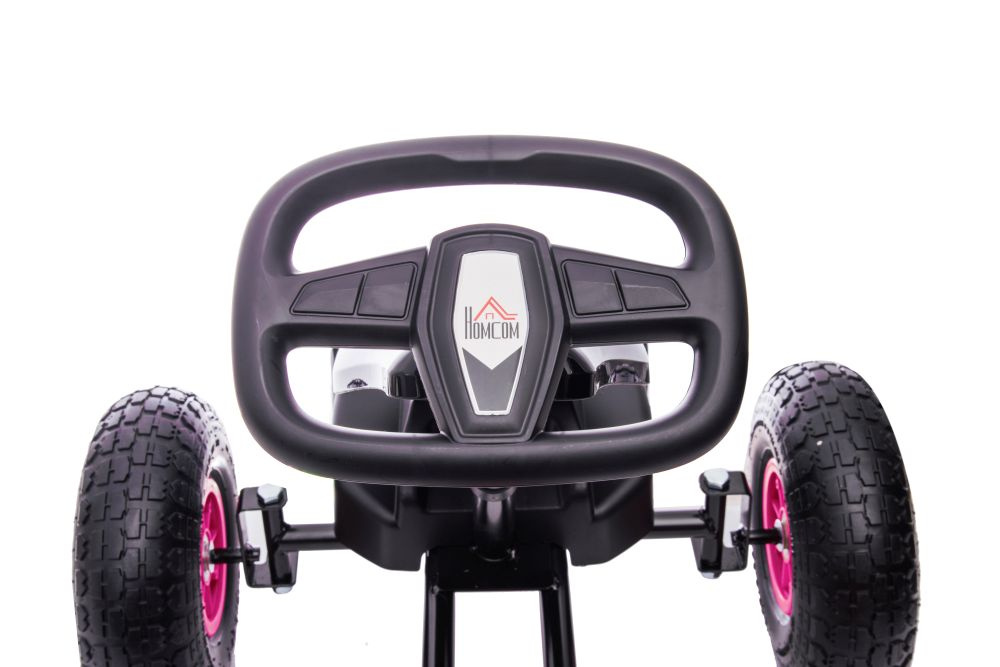Vaikiškas pedalinis kartingas lean cars g18, rožinis
