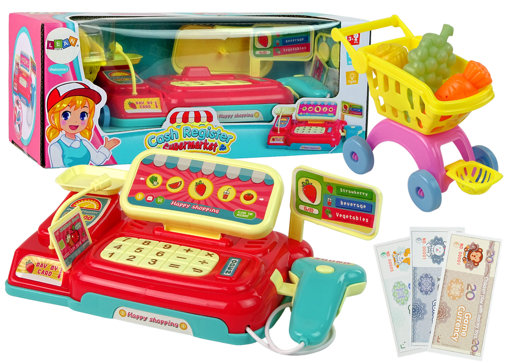 Kasos aparatas su vežymėliu lean toys