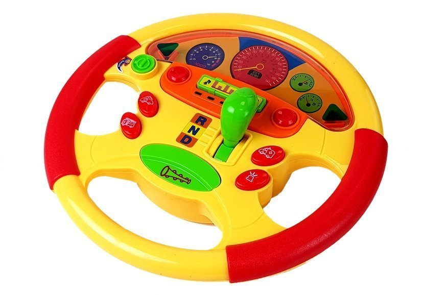 Žaislinis vairas lean toys su garsais ir šviesomis