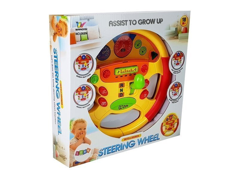 Žaislinis vairas lean toys su garsais ir šviesomis