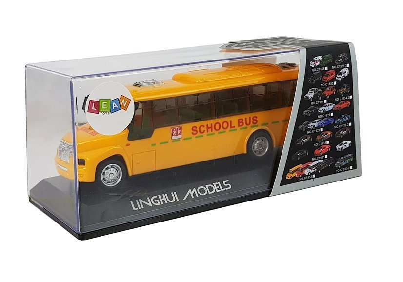 Žaislinis mokyklinis autobusas su šviesomis ir garsais, 20 cm 3