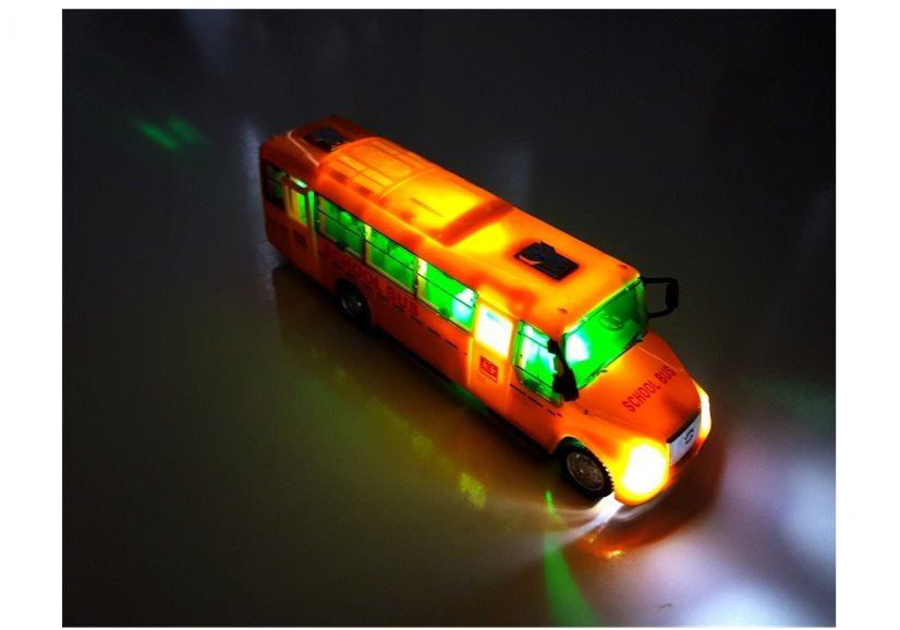 Žaislinis mokyklinis autobusas su šviesomis ir garsais, 20 cm 2