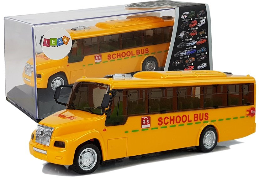 Žaislinis mokyklinis autobusas su šviesomis ir garsais, 20 cm