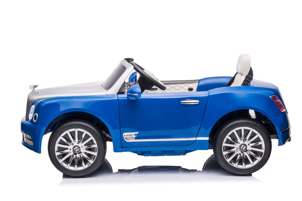 Vienvietis elektromobilis bentley mulsanne lean car, mėlynas