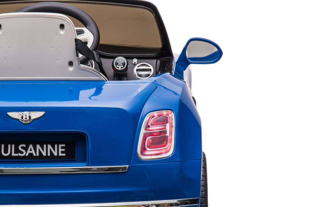 Vienvietis elektromobilis bentley mulsanne lean car, mėlynas