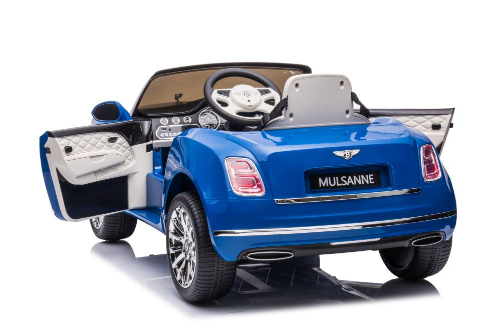 Vienvietis elektromobilis bentley mulsanne lean car, mėlynas