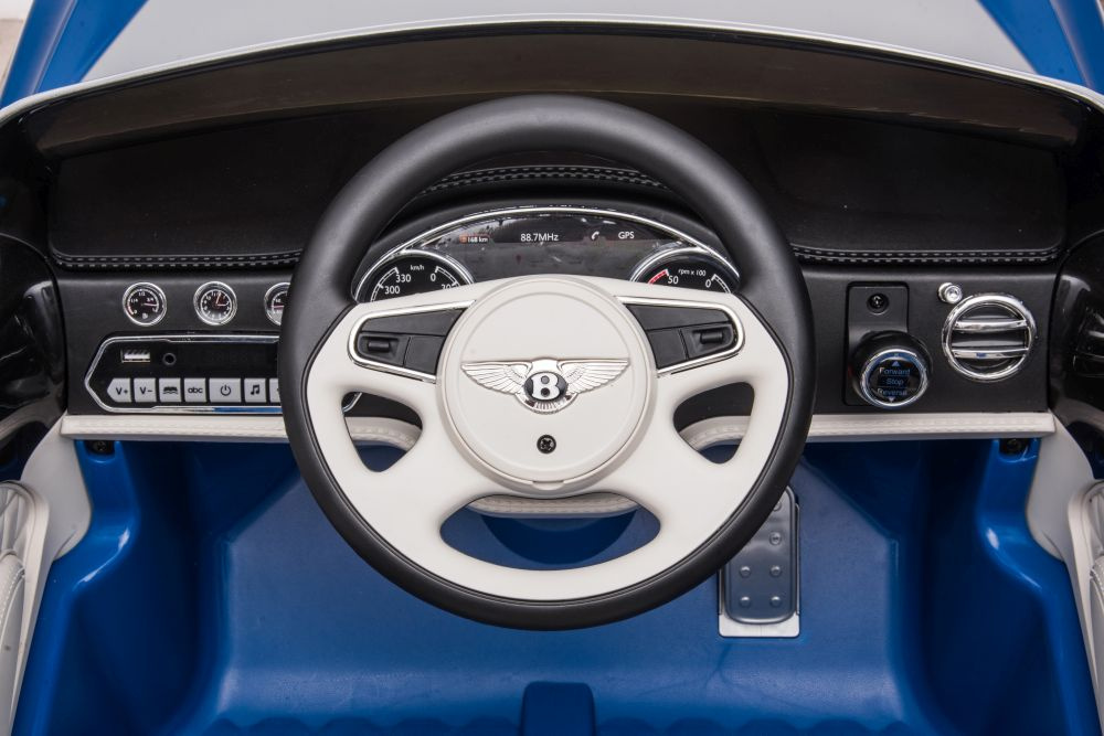 Vienvietis elektromobilis bentley mulsanne lean car, mėlynas