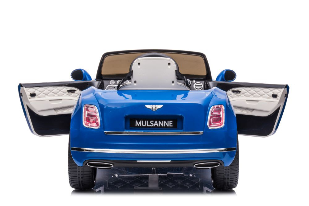 Vienvietis elektromobilis bentley mulsanne lean car, mėlynas