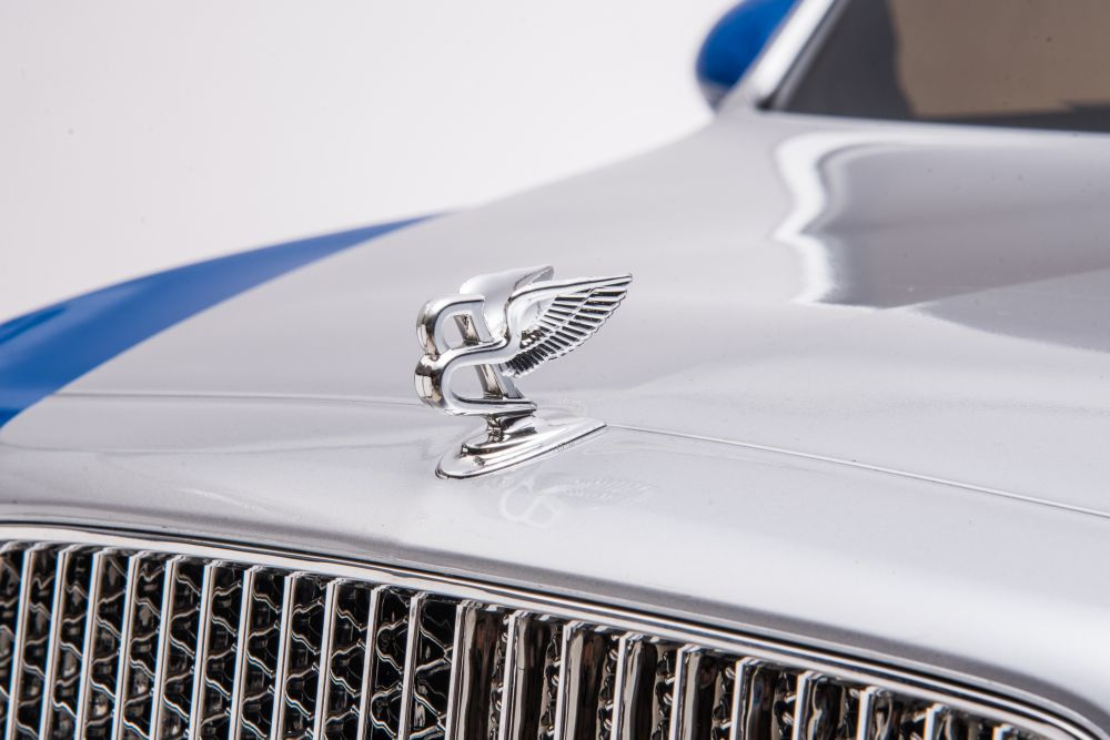Vienvietis elektromobilis bentley mulsanne lean car, mėlynas