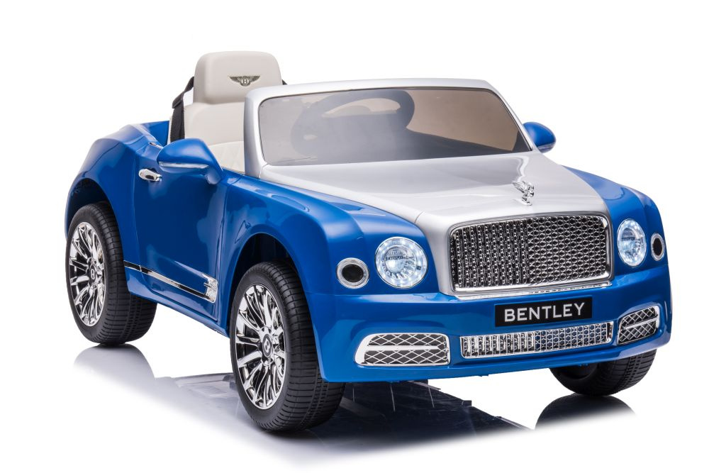 Vienvietis elektromobilis bentley mulsanne lean car, mėlynas