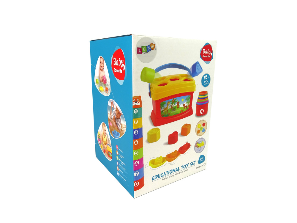 Lean toys mokomieji kaušiniai puodeliai piramidės valčių rūšiuotojas voniai