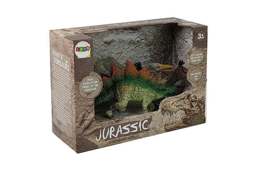 Dinozaurų figūrėlių rinkinys: stegosaurus, pteranodon leantoys