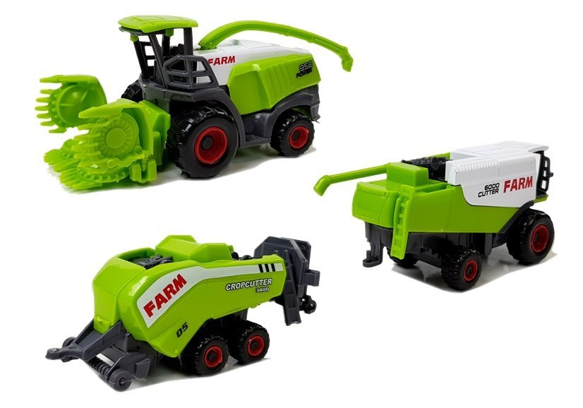 Žemės ūkio transporto priemonių su gyvūnų figūromis rinkinys leantoys