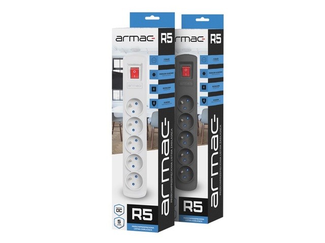 R-5 maitinimo juosta 5 m juoda 