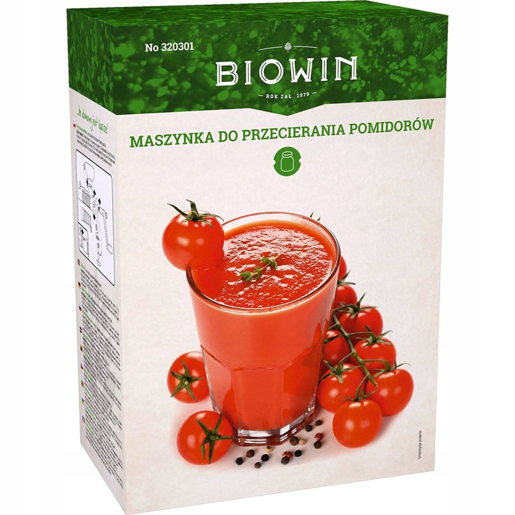 Plastikinė spaudyklė pomidorų tyrei