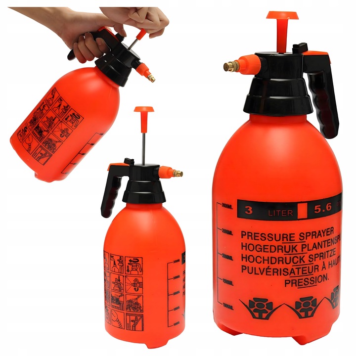3l oranžinis purkštuvas