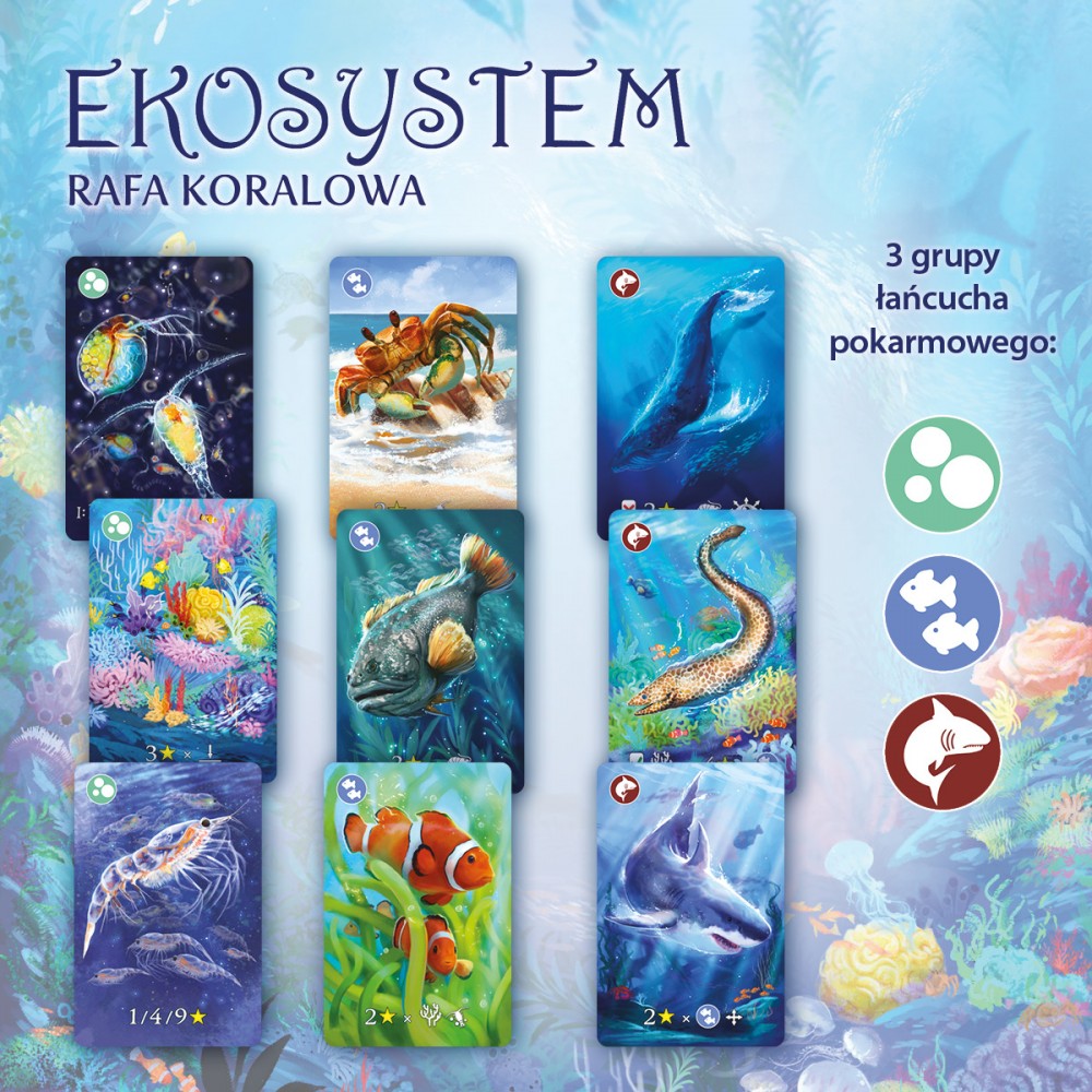 Koralinių jūrų ekosistema su 2 rėmeliu