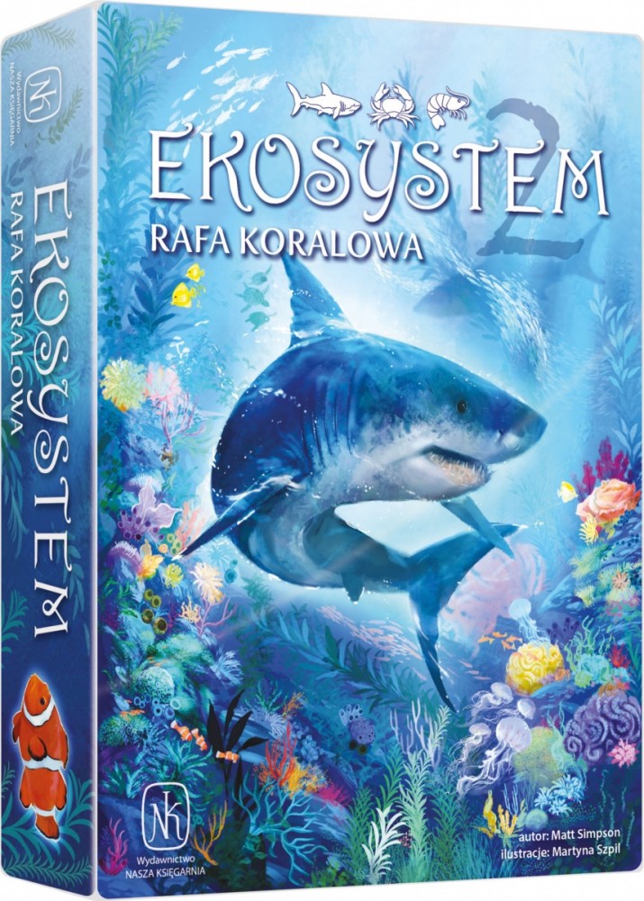 Koralinių jūrų ekosistema su 2 rėmeliu