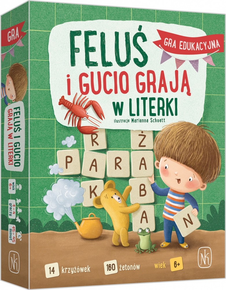 Švikiai feliksas ir gustas žaidžia raidėmis
