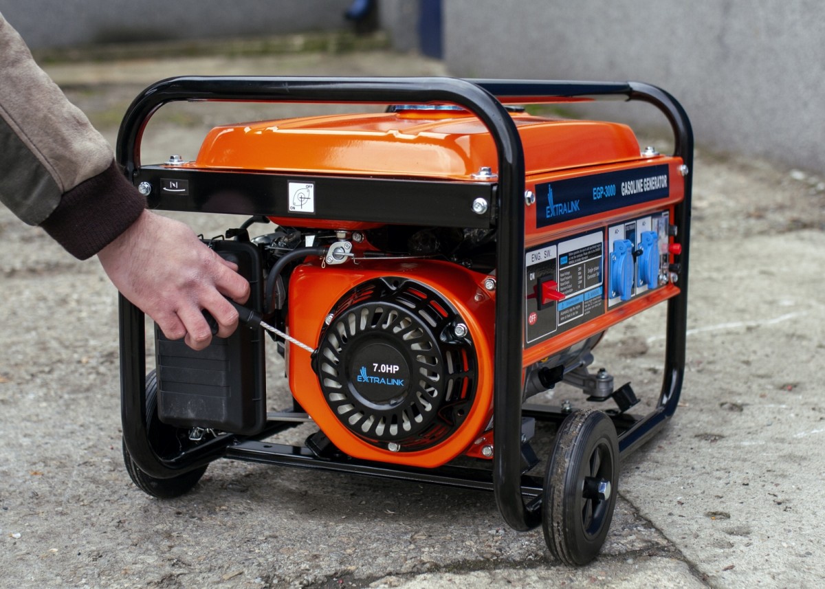 Benzininis elektros generatorius Extralink EGP-3000, 3000W, Native