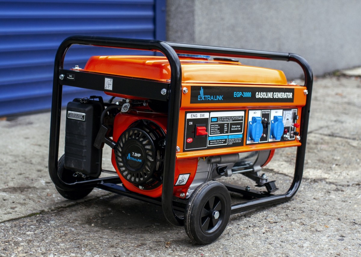 Benzininis elektros generatorius Extralink EGP-3000, 3000W, Native