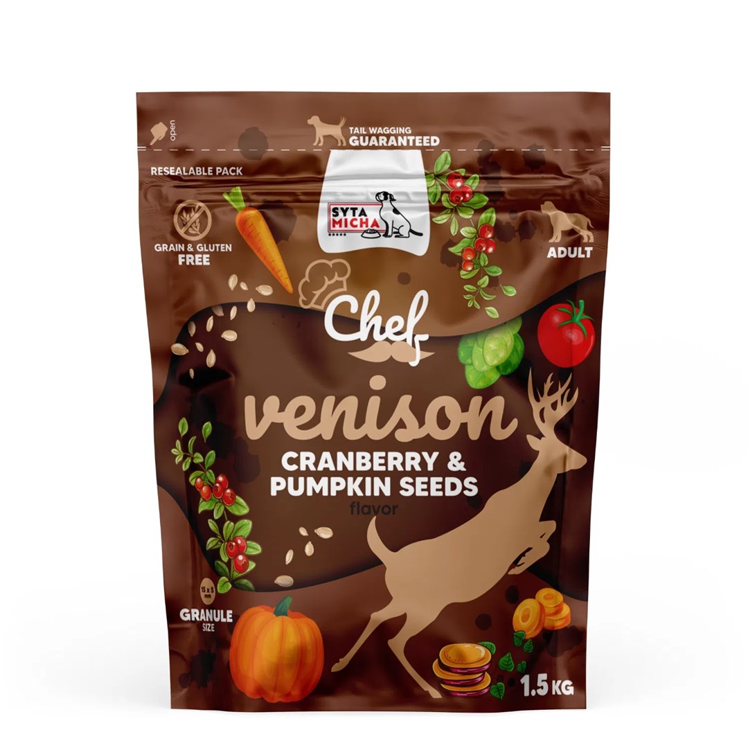 Syta micha chef su elniena, spanguolėmis ir moliūgų sėklomis, 1,5 kg