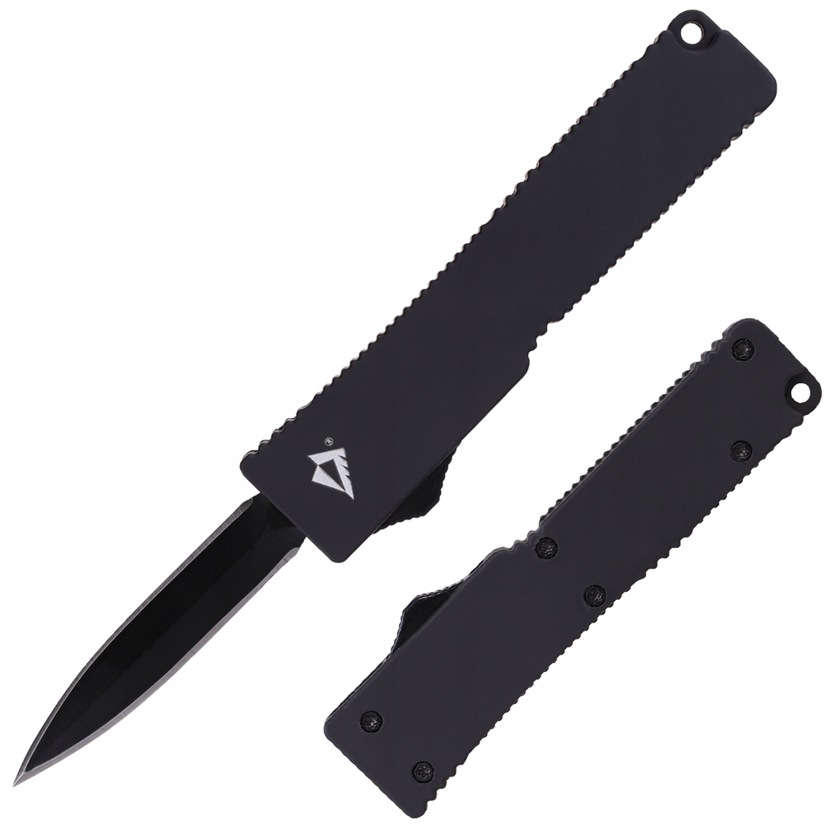 Dominator Urban Combat Sulankstomas peilis su priekinio atidarymo mechanizmu, ašmenys 4,8 cm, juodas