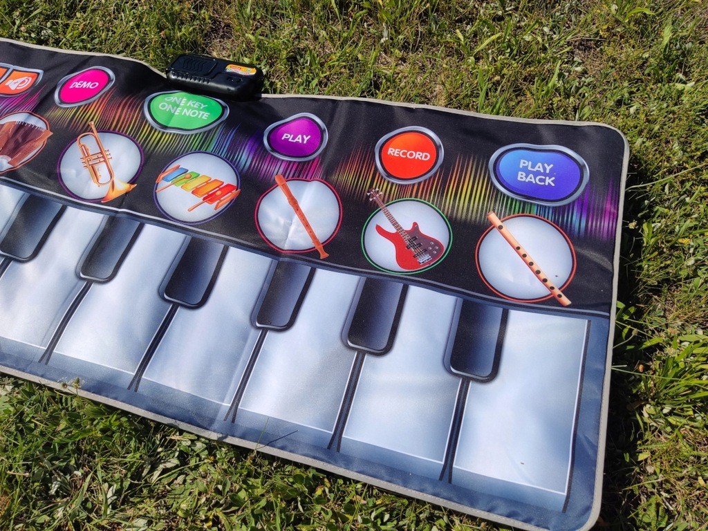 Didelis muzikinis kilimėlis 148x60 cm, skirtas vaikams