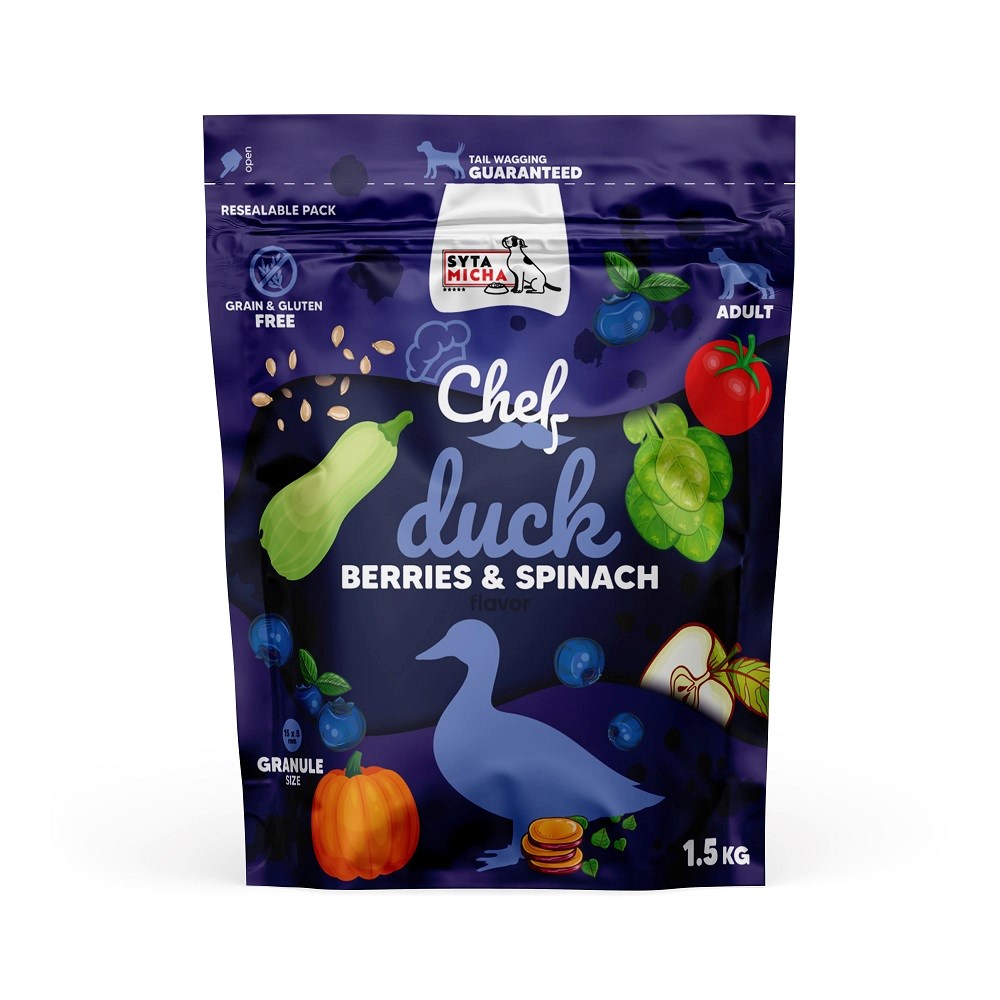 Syta micha chef su antiena, uogomis ir špinatais, 1,5 kg