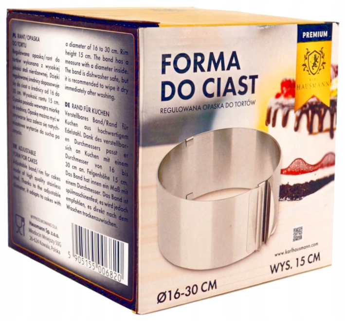 Karl Hausmann torto forma, 1 vnt.