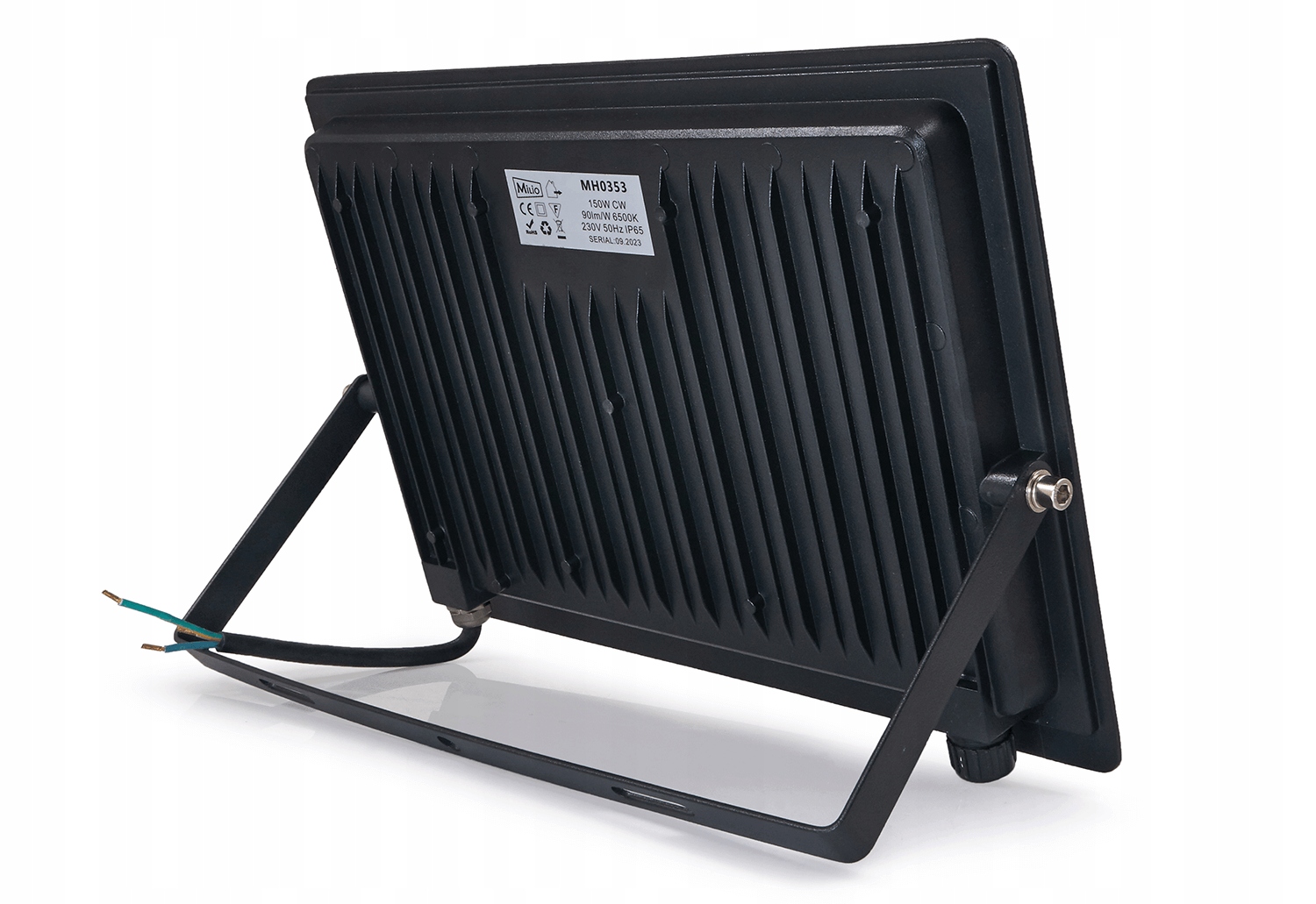 CUDI 2in1 prožektorius - LED halogeninis 150W - Juodas - Šaltai baltas (6500K)