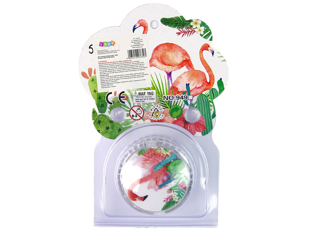 Yoyo su flamingais, balta