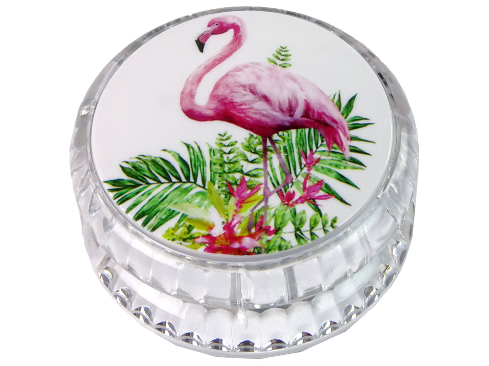 Yoyo su flamingais, balta