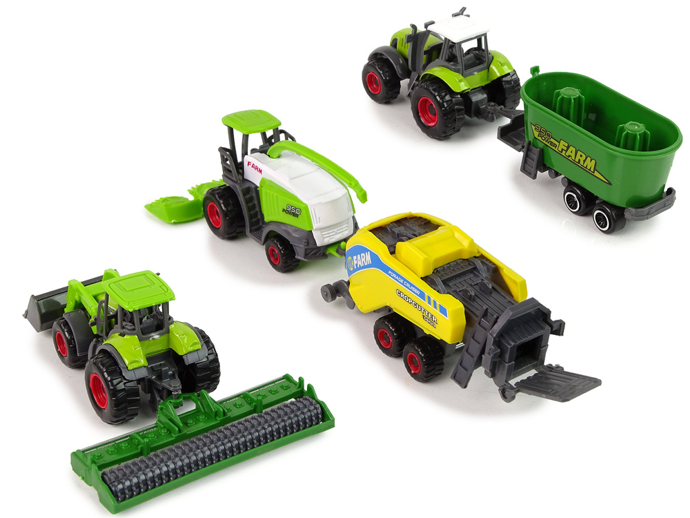 Žemės ūkio transporto priemonių rinkinys vaikams leantoys