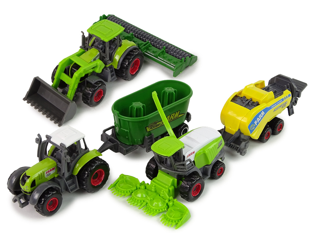 Žemės ūkio transporto priemonių rinkinys vaikams leantoys