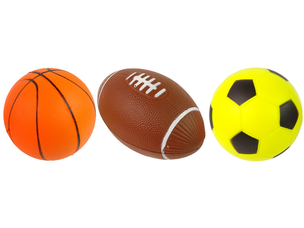 Kamuolių rinkinys 3in1 football basketball