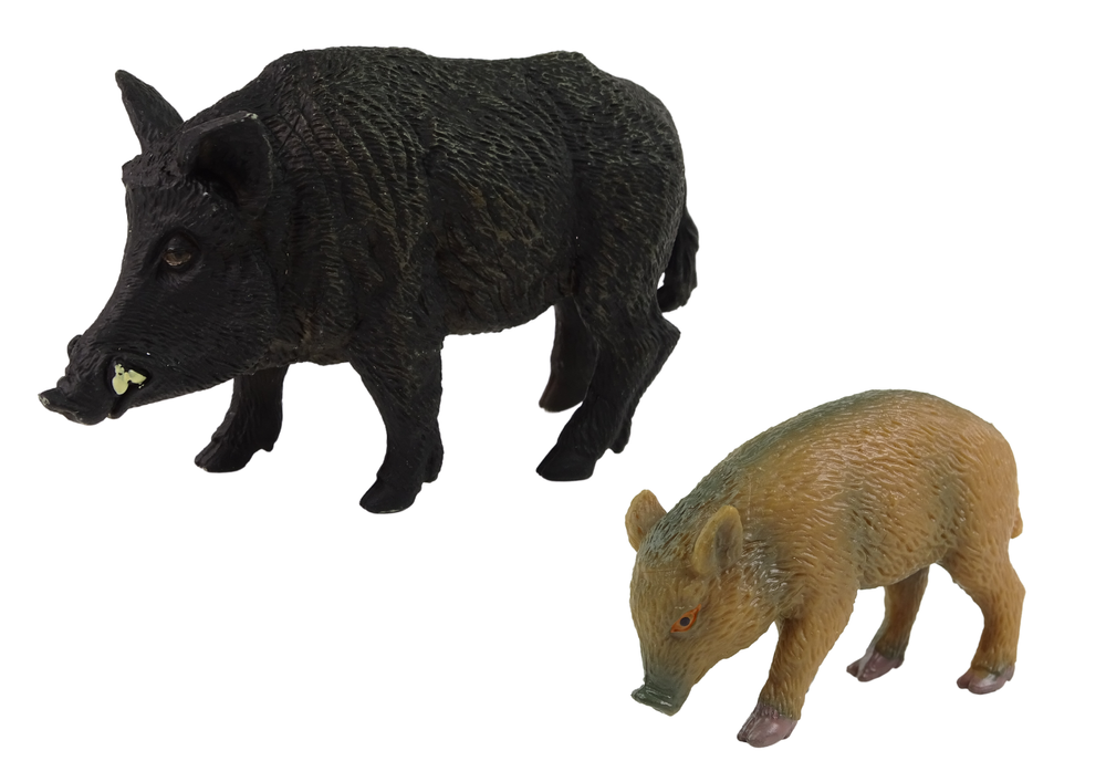 Figūrėlių rinkinys šernas su jaunikliu